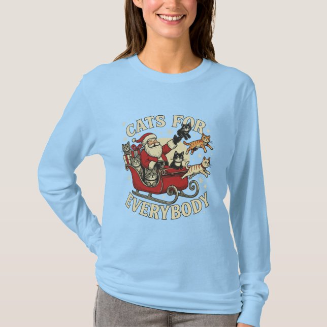 Camiseta Gatos de Navidad  (Anverso)