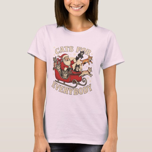 Camiseta Gatos de Navidad  (Anverso)