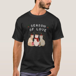 Camiseta Gatos de Navidades Adorables con espíritu de feria