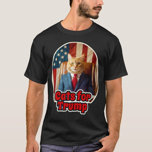 Camiseta Gatos de negocios para Donald Trump 2024 (Anverso)