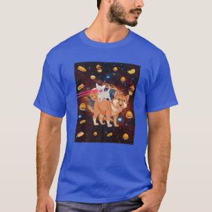Camiseta Gatos de ojos láser en el espacio Perro gato comie