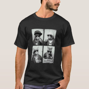 Camiseta Gatos de pandilleros divertidos de los 90 Hip Hop