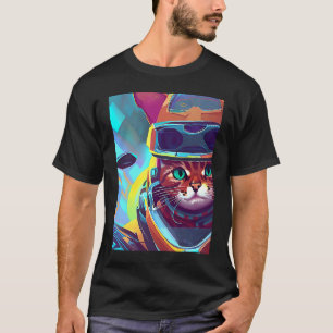 Camiseta Gatos de Paseo o Ronroneo Siempre Mandan en la Car