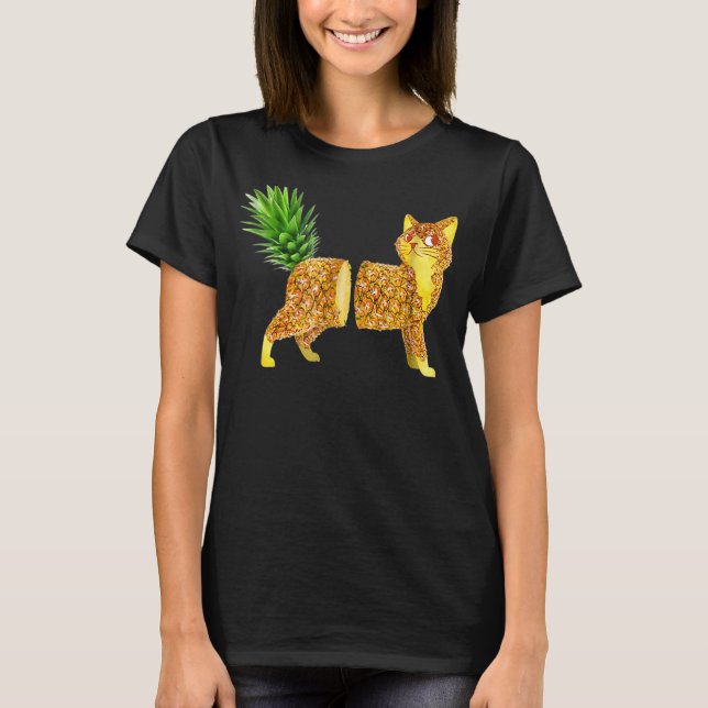Camiseta gatos de piña (Anverso)