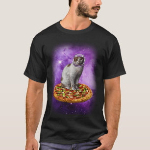 Camiseta Gatos De Pizza En El Espacio -Astronau Astral De D