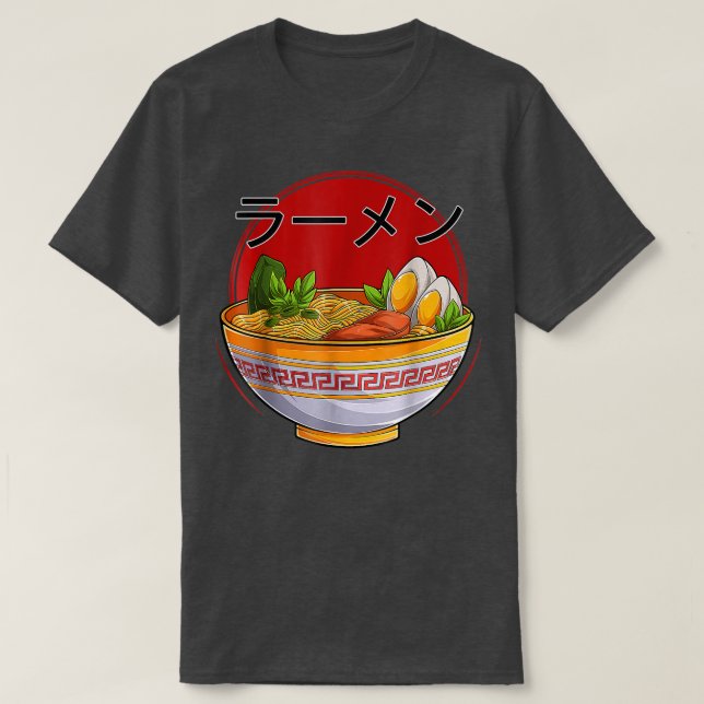 Camiseta Gatos de Ramen Neko Kawaii Anime Regalo de fideos  (Diseño del anverso)