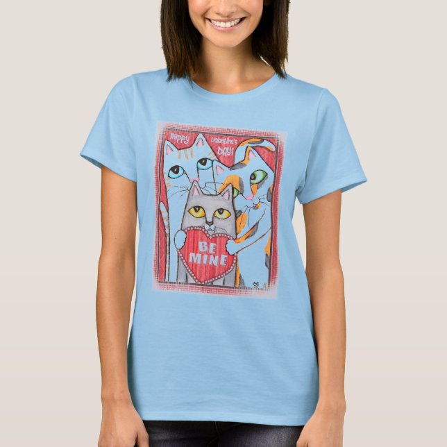 Camiseta Gatos de San Valentín (Anverso)