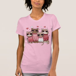 Camiseta Gatos de San Valentín