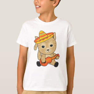 Camiseta Gatos de Sombrero Mexicanos: Cat Cinco de Meow
