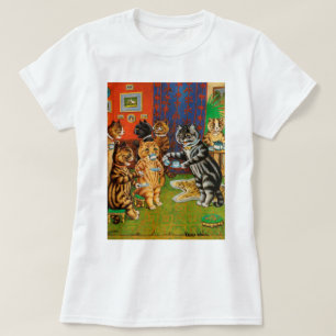 Camiseta Gatos de té por la tarde, Louis Wain
