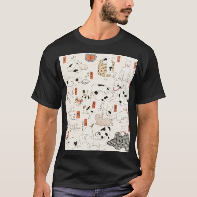 Camiseta Gatos de Utagawa Kuniyoshi (Anverso)