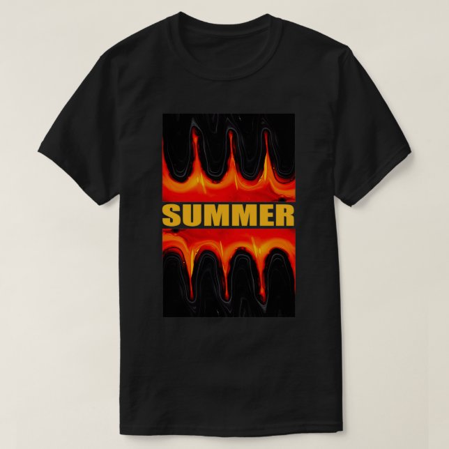 Camiseta Gatos de verano calientes (Diseño del anverso)