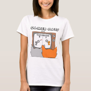 Camiseta "GATOS DE VIDEOJUEGOS RETRO" Gatos de Dibujos Anim