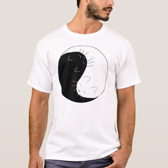 Camiseta Gatos de Yin Yang (Anverso)