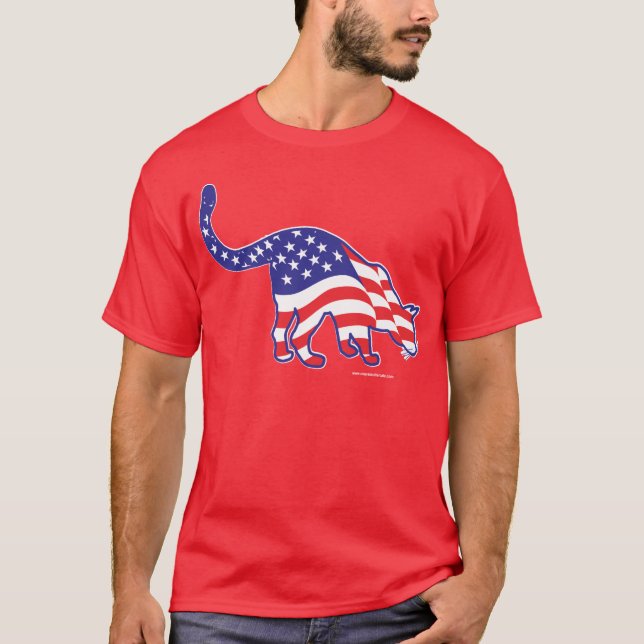 Camiseta Gatos del 4 de Julio (Anverso)