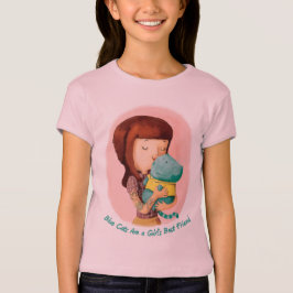 Camiseta Gatos del amor de los chicas. Gatos azules