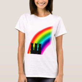 Camiseta Gatos del arco iris