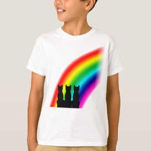Camiseta Gatos del arco iris