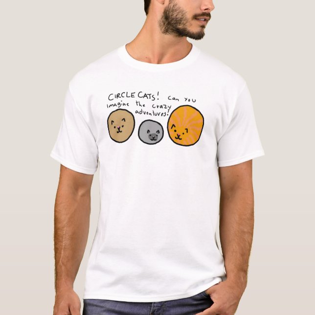 Camiseta Gatos del círculo (Anverso)
