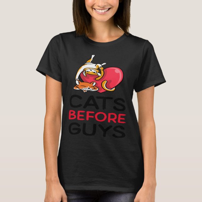 Camiseta gatos del día de San Valentín (Anverso)