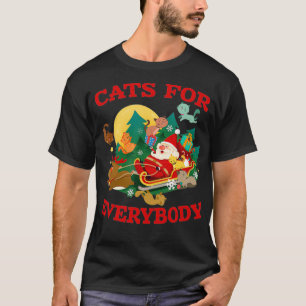 Camiseta Gatos deliciosos para todos los Navidades se burla