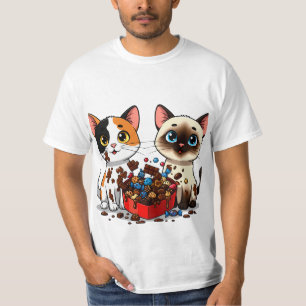 Camiseta Gatos Desordenados de Chocolate