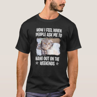 Camiseta Gatos diciendo perezoso diciendo grompy 15