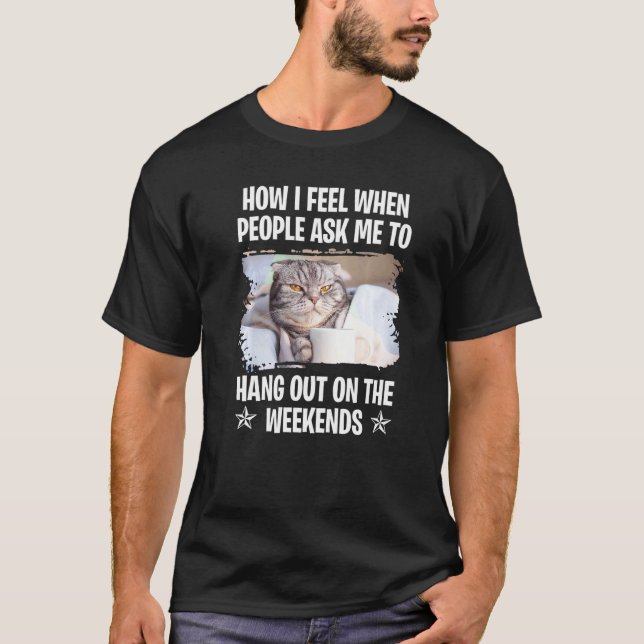 Camiseta Gatos diciendo perezoso diciendo grompy 15 (Anverso)