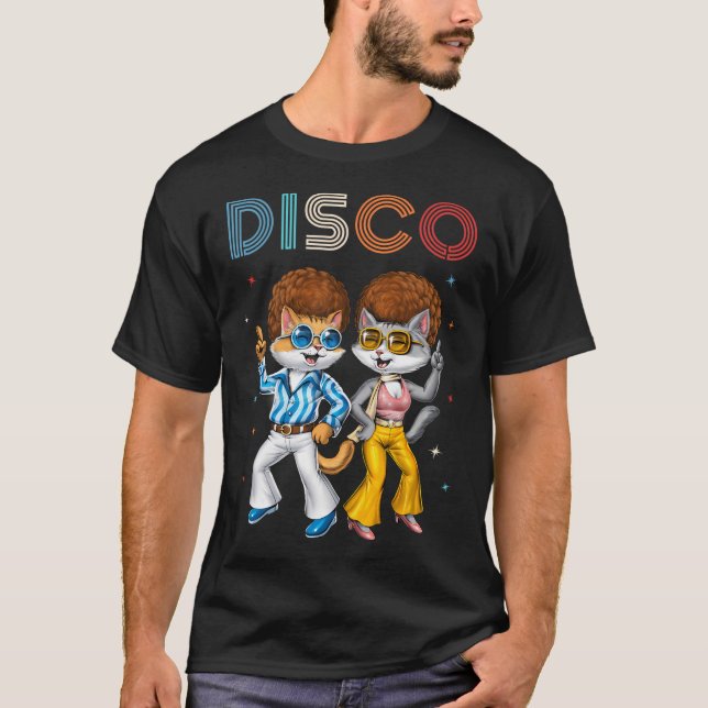 Camiseta Gatos Disco (Anverso)
