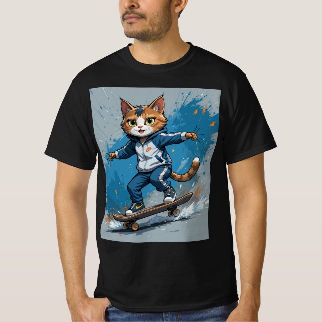 Camiseta gatos divertidos (Anverso)