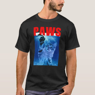 Camiseta Gatos Divertidos De PAWS. Parodia Para Amantes De