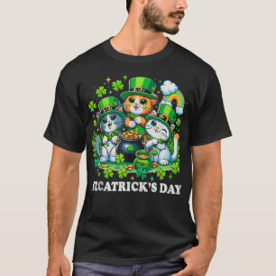 Camiseta Gatos divertidos en el día de Patricks