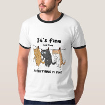 Gatos divertidos. Está bien. Estoy bien. Todo está