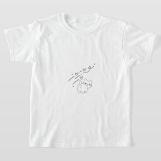 Camiseta Gatos Divertidos Minimalistas para Niños