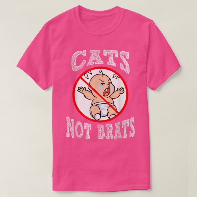 Camiseta Gatos divertidos No Niños No Brats El Dueño Del Ma (Diseño del anverso)
