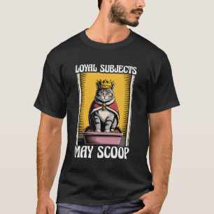 Camiseta Gatos Divertidos Sujeto Leales Pueden Limpiar la C