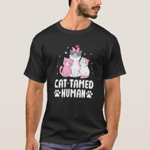 Camiseta Gatos Domesticaron Humanos Amigos Gatos Cachorro C