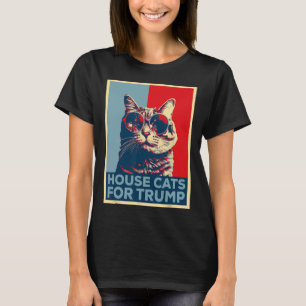 Camiseta Gatos Domésticos Para Trump 2024 Trump Ganó 