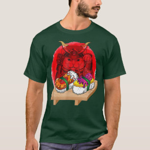 Camiseta Gatos dulces Nigiri lindo gato japonés ama el sush