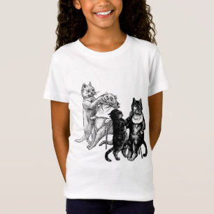 Camiseta Gatos En Barbershop Haircut Arte De Animales