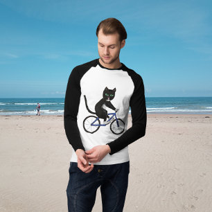 Camiseta Gatos en bicicleta ciclismo gatos deportivos