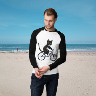 Camiseta Gatos en bicicleta ciclismo gatos deportivos