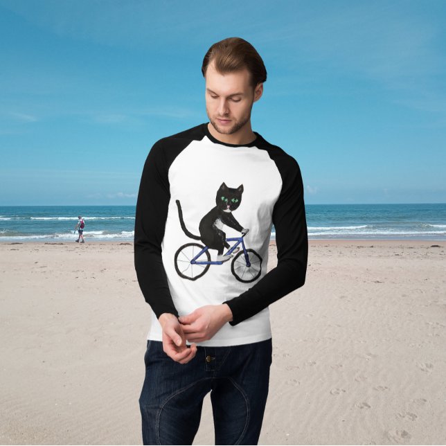 Camiseta Gatos en bicicleta ciclismo gatos deportivos (Subido por el creador)