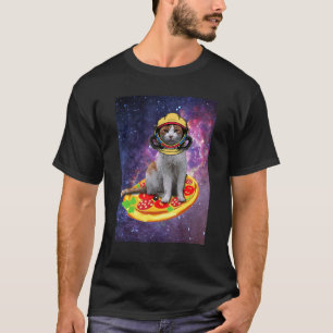 Camiseta Gatos En El Espacio Astral Cósmico Astronauta Gala