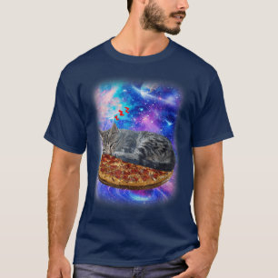 Camiseta Gatos En El Espacio -Astral Diseño Cósmico Funn As