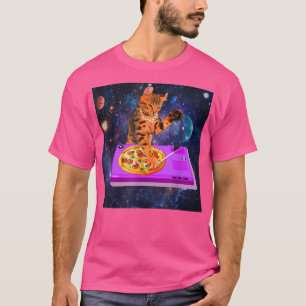 Camiseta Gatos En El Espacio -Astral Diseño Cósmico Funn As