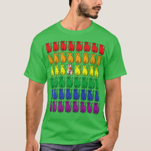 Camiseta Gatos en filas arcoiris por orgullo