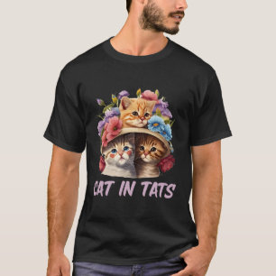 Camiseta Gatos En Gatos Gatos Tatuaje Gato Gatito Tatuaje