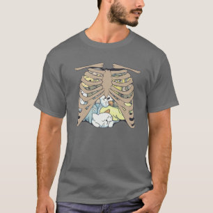 Camiseta Gatos En Jaulas De Costillas Kittens Skeletons H
