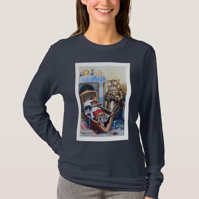 Camiseta Gatos en la cuna (Anverso)